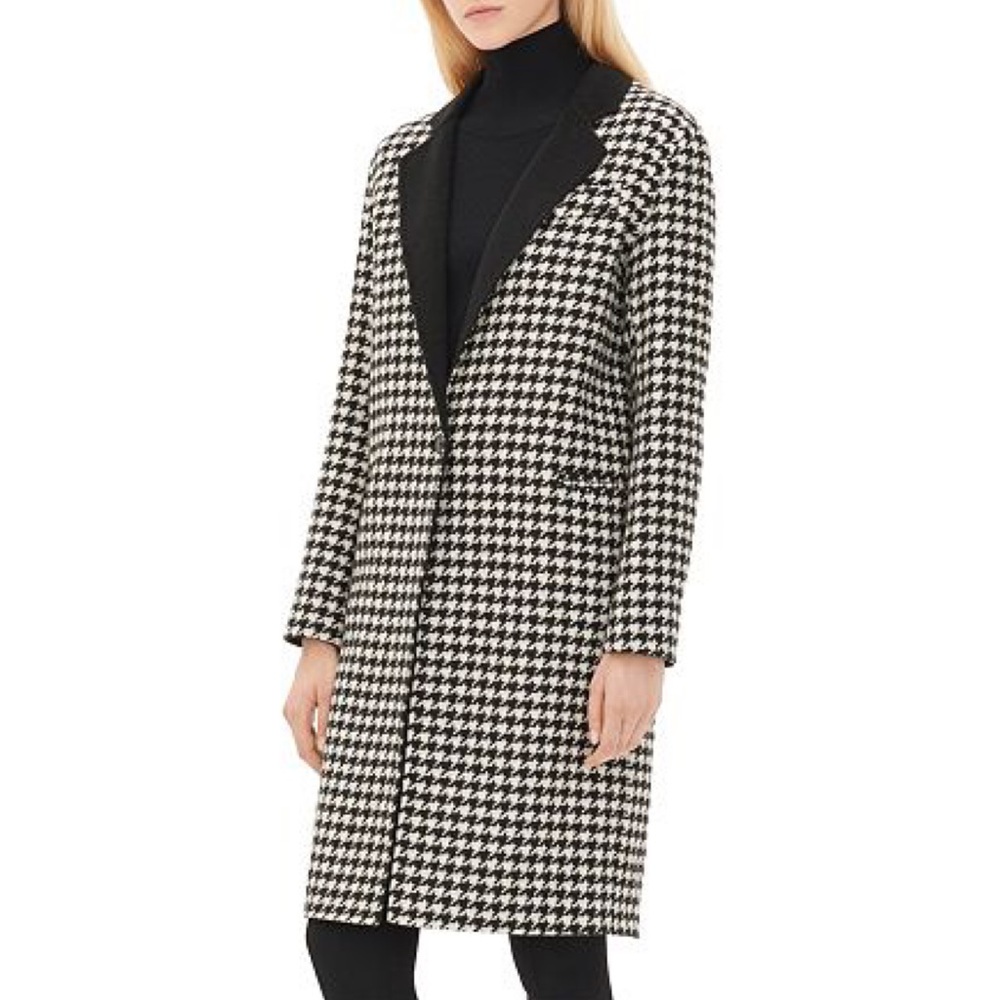 Sandro Morane Houndstooth coat